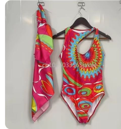 One Scarf one piece Swimsuit