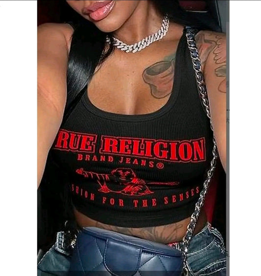 Red & Black Graphic Tee