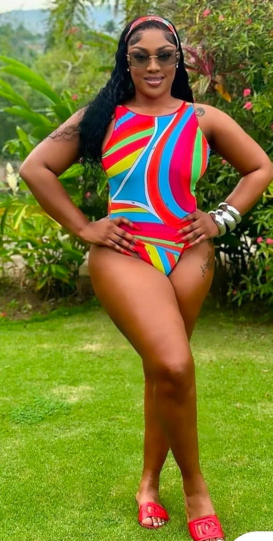stylish one piece swimwear set