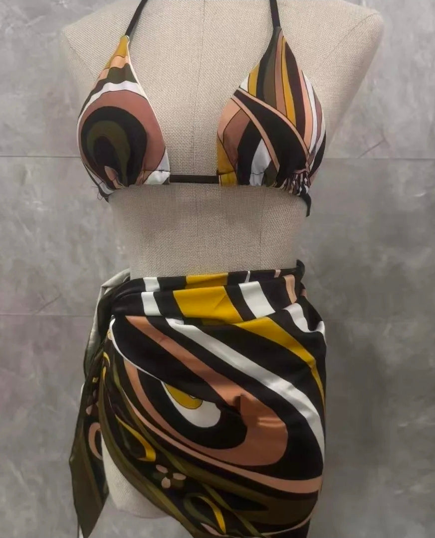 trendy beachwear swimwear set