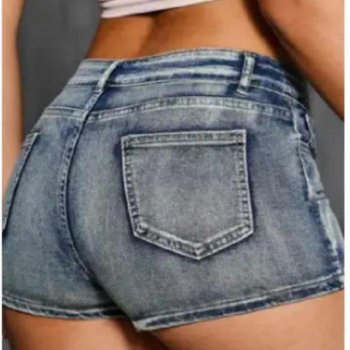 Denim Skort Zipper Dark finish