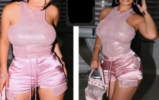 Satin Short Set- Various Color