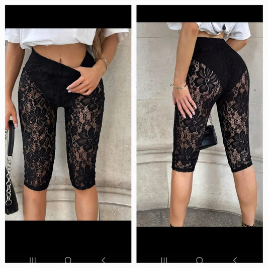 Lace Capri Leggings