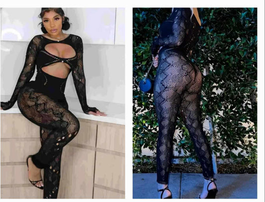 Poster Girl Long Sleeve Jumpsuit 089
