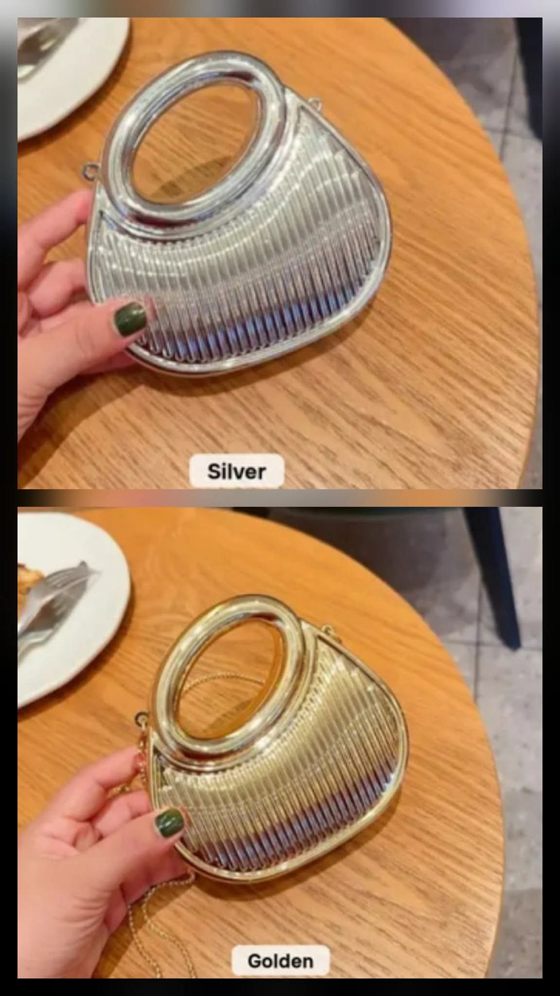 Metallic Purse Gold /Silver