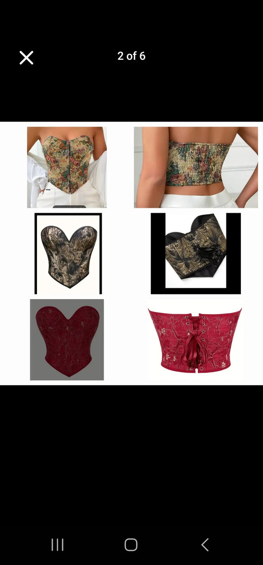 Embossed Corsets