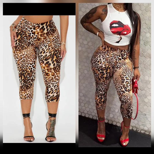 Cheetah capris